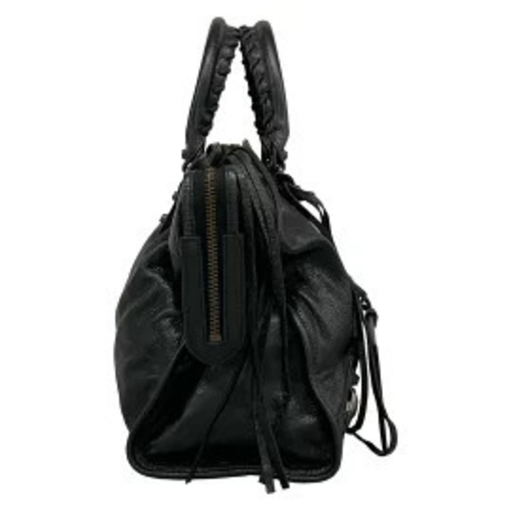 Balenciaga The City Handbag Black Leather